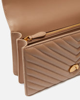 Medium shoulder bag Love Bag One Chevron - Beige | Pinko