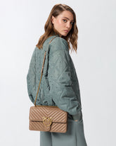 Medium shoulder bag Love Bag One Chevron - Beige | Pinko