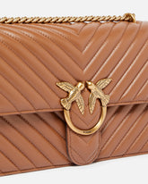 Medium shoulder bag Love Bag One Chevron - Brown | Pinko