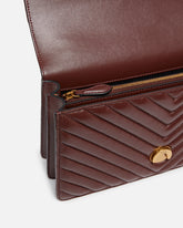 Mittelgroße Umhängetasche Love Bag One Chevron - Burgunder | Pinko