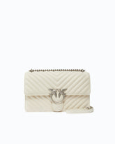 Medium shoulder bag Love Bag One Chevron - White | Pinko