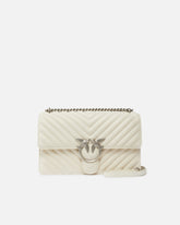 Medium shoulder bag Love Bag One Chevron - White | Pinko
