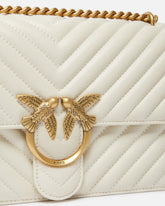 Mittelgroße Umhängetasche Love Bag One Chevron - Weiß | Pinko