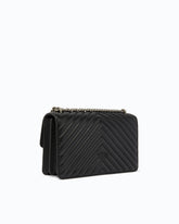 Mittelgroße Umhängetasche Love Bag One Chevron - Schwarz | Pinko