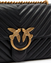 Mittelgroße Umhängetasche Love Bag One Chevron - Schwarz | Pinko