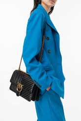 Mittelgroße Umhängetasche Love Bag One Chevron - Schwarz | Pinko