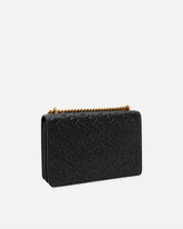 Love Bag Umhängetasche aus Leder mit Logo - Schwarz | Pinko