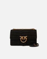 Love Bag One medium crossbody bag in crocodile-print leather - | Pinko