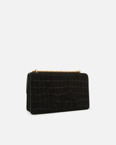 Mittelgroße Umhängetasche Love Bag One aus Leder mit Krokoprint - | Pinko