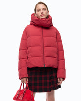 Technical canvas jacket with hood - Red | Pinko