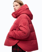 Technical canvas jacket with hood - Red | Pinko