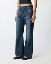 Wide-leg soft denim jeans - | Pinko