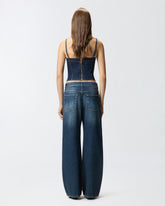 Wide-leg soft denim jeans - | Pinko