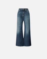 Wide-leg soft denim jeans - | Pinko