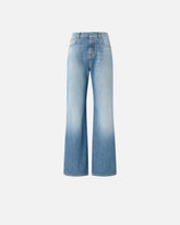 Wide-Leg-Jeans mit Verfärbungen - | Pinko