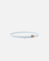 Thin belt with Love Birds buckle, 1cm - Light Blue | Pinko