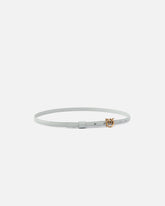 Thin belt with Love Birds buckle, 1cm - Grey | Pinko
