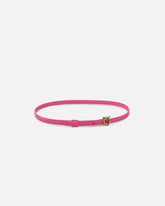 Thin belt with Love Birds buckle, 1cm - Pink Pinko | Pinko
