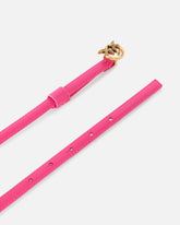 Thin belt with Love Birds buckle, 1cm - Pink Pinko | Pinko