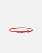 Thin belt with Love Birds buckle, 1cm - Red | Pinko