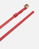 Thin belt with Love Birds buckle, 1cm - Red | Pinko
