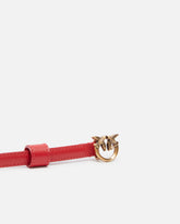 Thin belt with Love Birds buckle, 1cm - | Pinko