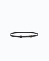 Thin belt with Love Birds buckle, 1cm - Black | Pinko