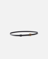 Thin belt with Love Birds buckle, 1cm - Black | Pinko