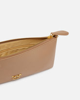 Horizontal Flat Bag aus Leder - Beige | Pinko