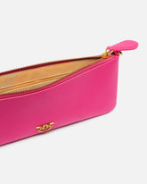 Horizontal Flat Bag in leather - | Pinko