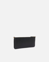 Horizontal Flat Bag in leather - Black | Pinko