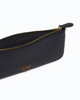 Horizontal Flat Bag in leather - | Pinko