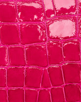 PINKO Galleria card holder in shiny coloured croc-print leather - | Pinko