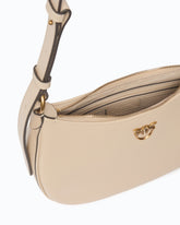 Small shoulder bag Love Bag Half Moon Simply - Beige | Pinko