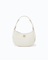 Kleine Umhängetasche Love Bag Half Moon Simply - Weiß | Pinko