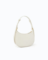 Kleine Umhängetasche Love Bag Half Moon Simply - Weiß | Pinko