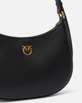 Kleine Umhängetasche Love Bag Half Moon Simply - Schwarz | Pinko