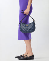 Small Half Moon shoulder bag with Love Birds logo - | Pinko