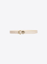 Gürtel aus Walkleder mit Love Birds-Detail, Breite 2,5 cm - | Pinko