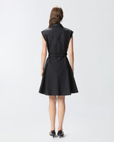 Hemdblusenkleid mit Love-Birds-Gürtel - Schwarz | Pinko
