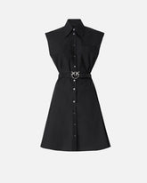 Hemdblusenkleid mit Love-Birds-Gürtel - Schwarz | Pinko