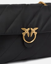 Large quilted recycled fabric Love Bag - | Pinko