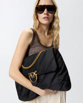 Extra Love Bag Puff maxi crossbody bag in quilted nylon - | Pinko