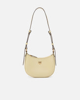 Half Moon baby leather shoulder bag - Beige | Pinko