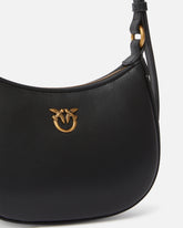 Half Moon baby leather shoulder bag - Black | Pinko