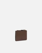 Small smooth leather wallet with logo - | Pinko