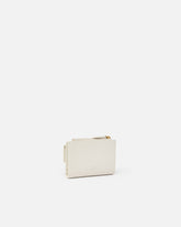 Compact small wallet in smooth leather with logo - | Pinko