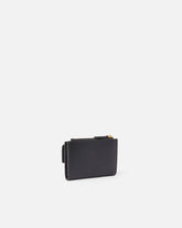 Compact small wallet in smooth leather with logo - Black | Pinko