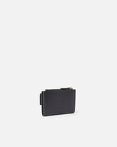 Compact small wallet in smooth leather with logo - Black | Pinko