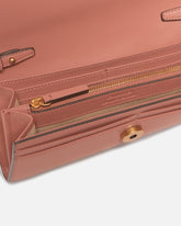 Leather purse with strap and Love Birds logo - | Pinko